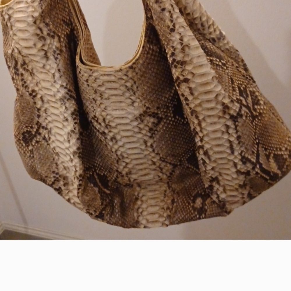 Genuine Python Snake Skin Shoulder Bag - Picture 5 of 7